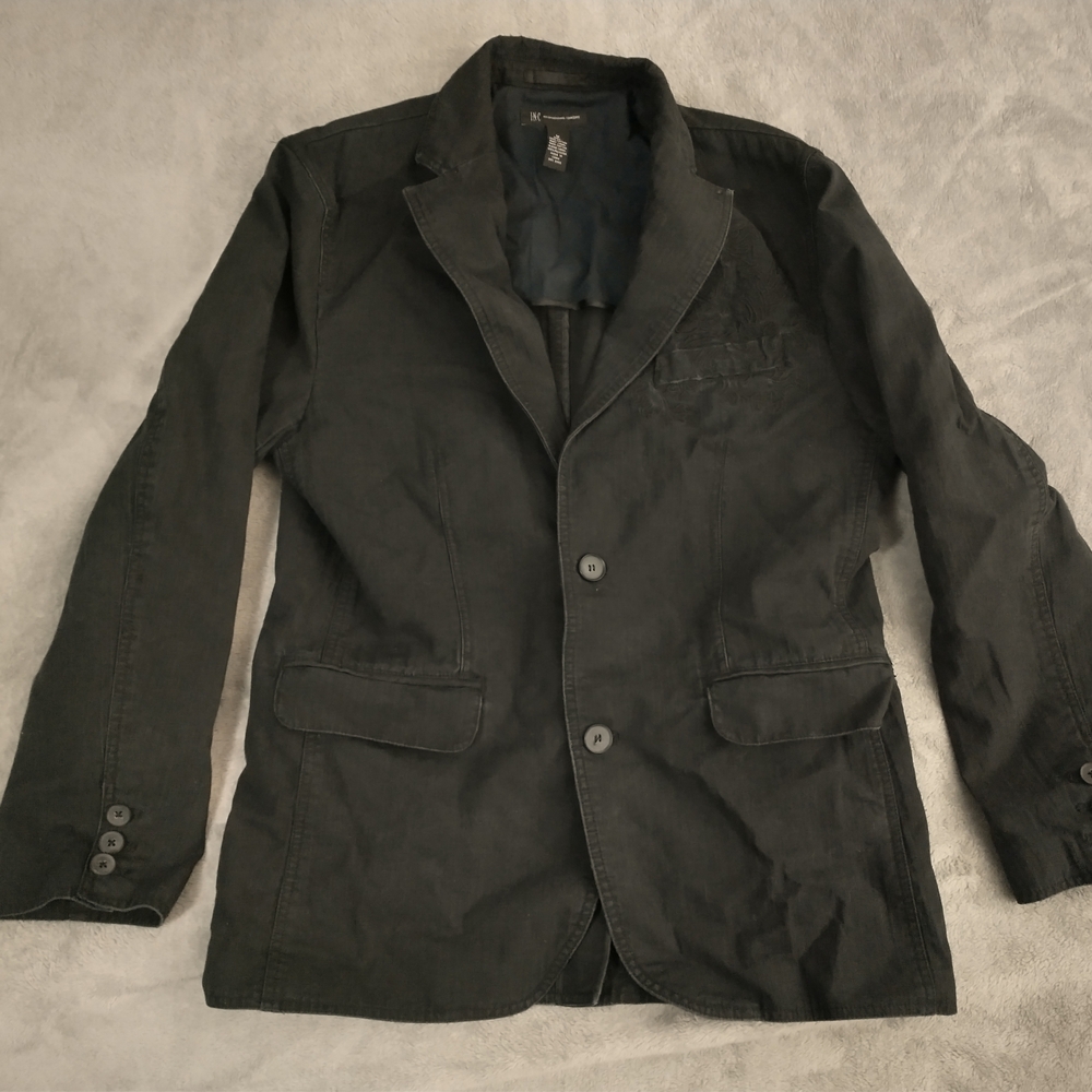EUC INC International Concepts Women's Black Blazer Jacket w/ Gryphon - Size M
